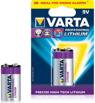 Batteria Transistor 9V Batteria Transistor 9V Varta 06122 301 401 PROFESSIONAL LITHIUM (ord.min.1.00 unità)