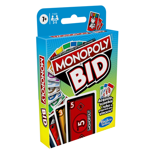 Set carte da gioco Carte gioco Hasbro F1699 MONOPOLY Bid Game (ord.min.1.00 unità)