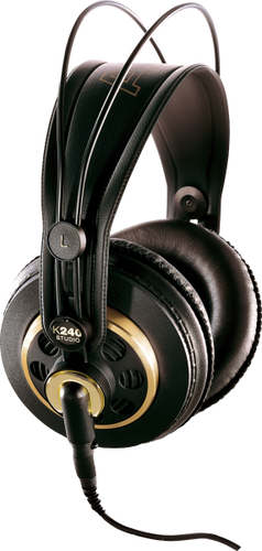 Cuffie filo Akg 2058X00130 PROFESSIONAL K240 Studio Black e Gold Cuffie filo (ord.min.1.00unità)