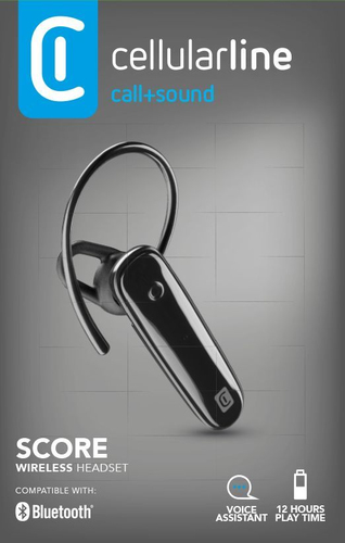 Auricolari microfono bluetooth Auricolari microfono bluetooth Cellular Line BTSCOREK SCORE Multipoint (ord.min.1.00 unità)