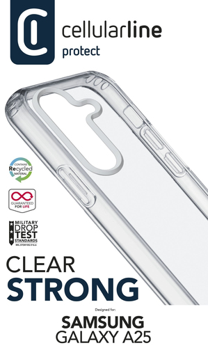 Cover Cover Cellular Line CLEARDUOGALA255GT GALAXY A25 5G CLEAR STRONG Clear (ord.min.1.00 unità)