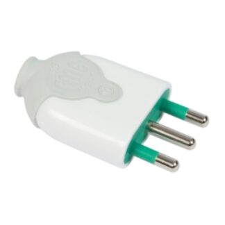 Spina elettrica Spina elettrica Fanton 85020 BICÒ Bianco e Verde (ord.min.1.00 unità)