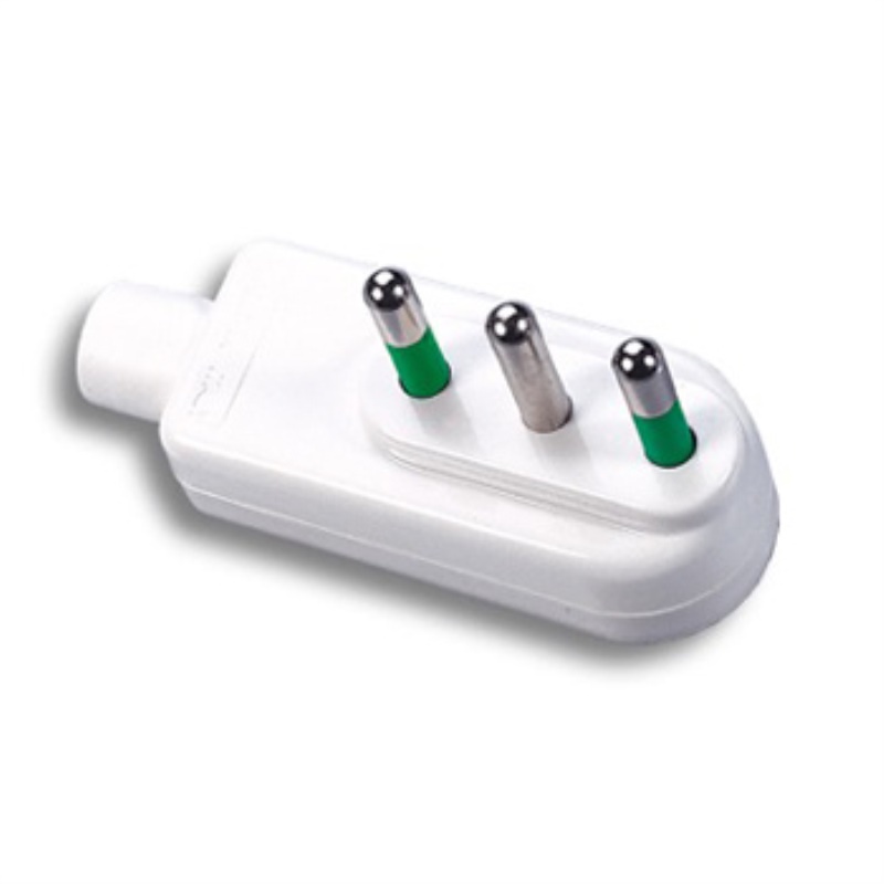 Spina elettrica Spina elettrica Fanton 85040 SALVASPAZIO Bianco e Verde (ord.min.1.00 unità)