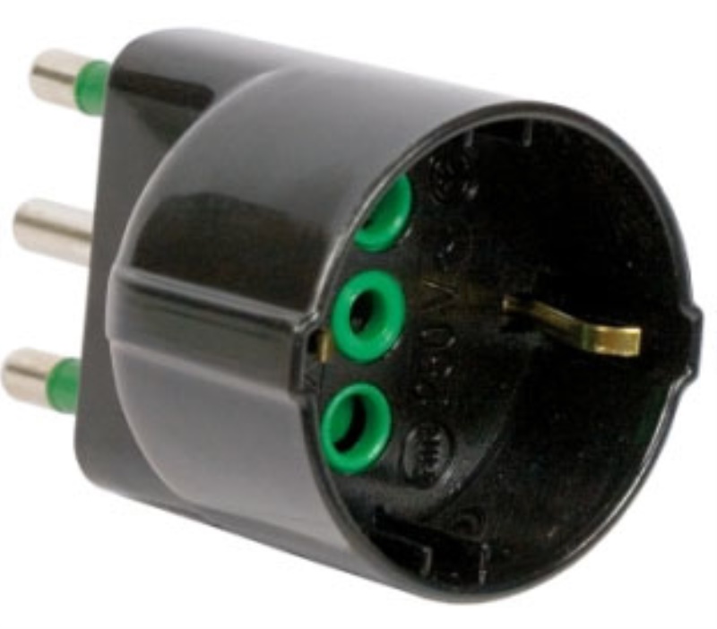 Adattatore presa elettrica Adattatore Fanton 82131 Nero (ord.min.1.00 unità)