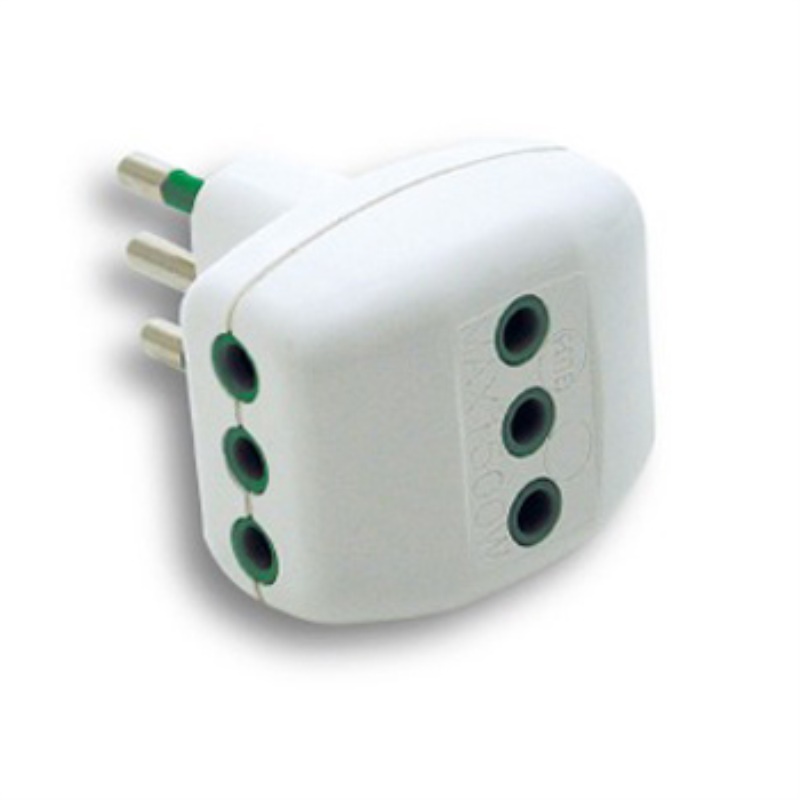 Adattatore presa elettrica Adattatore Fanton 87200 Bianco (ord.min.1.00 unità)