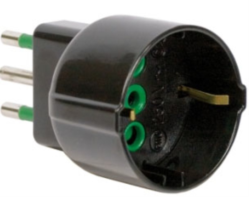 Adattatore presa elettrica Adattatore Fanton 82121 Nero (ord.min.1.00 unità)