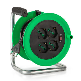 Avvolgicavo elettrico Avvolgicavo elettrico Fanton 146106 ZEUS 4P e interruttore Verde e Ner (ord.min.1.00 unità)