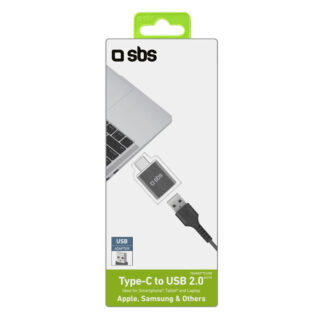 Connettore telefono Connettore telefono Sbs TEADAPTTCUSB USB C to USB Black (ord.min.1.00 unità)