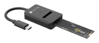 Connettore computer Connettore computer Techly IADAP USB32 SATASSD USB C Black (ord.min.1.00 unità)