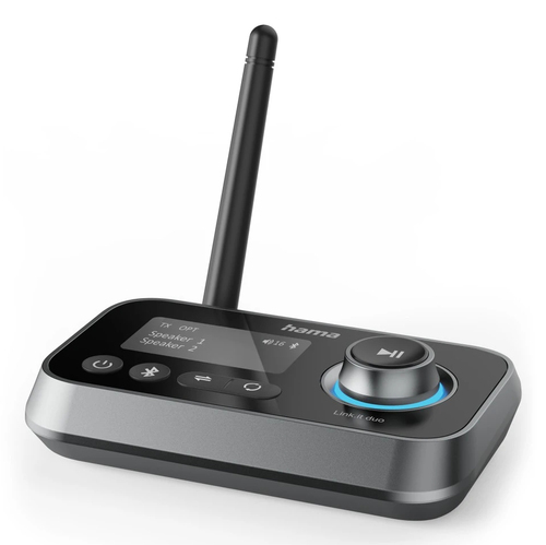 Ricevitore audio bluetooth Ricevitore audio bluetooth Hama 00205322 LINK IT Duo RX TX Black e Gre (ord.min.1.00 unità)