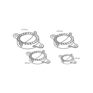 Taglia pasta Taglia pasta Tescoma 630880 DELICIA set 4 forme per ravioli Bianco (ord.min.1.00 unità)