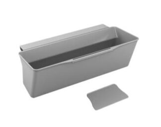 Pattumiera Pattumiera Metaltex 29 75 26 Clean-Tex appendibile Grigio (ord.min.1.00 unità)