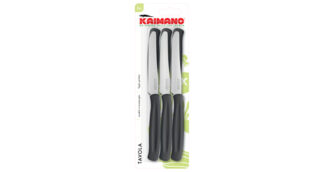 Set coltelli tavola Set coltelli Kaimano 1023398 DINAMIK lama seghettata Nero (ord.min.1.00 unità)