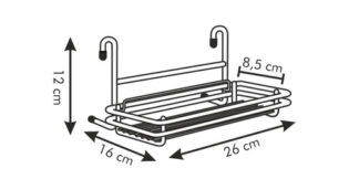 Mensola barra sottopensile Mensola barra sottopensile Tescoma 900020 MONTI Cromo (ord.min.1.00 unità)
