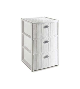 Cassettiera salvaspazio Cassettiera salvaspazio Stefanplast 30462 ELEGANCE 3C Bianco (ord.min.1.00 unità)