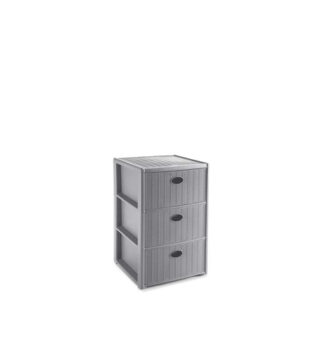 Cassettiera salvaspazio Cassettiera salvaspazio Stefanplast 30468 ELEGANCE 3C Stone grey (ord.min.1.00 unità)