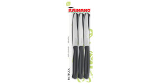Set coltelli bistecca Set coltelli bistecca Kaimano 1023407 DINAMIK lama denti fini Nero (ord.min.1.00 unità)