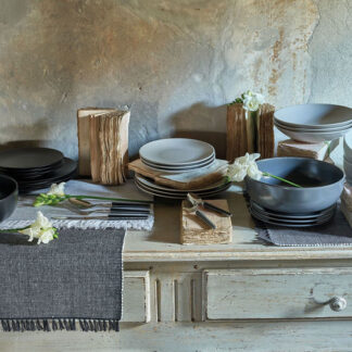 Set posate tavola Set posate tavola Tognana R7799242791 ZEN Antracite e Cromo (ord.min.1.00 unità)