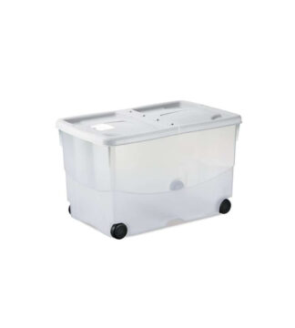 Contenitore salvaspazio Contenitore Stefanplast 13083 STEFANBOX Vasco con ruote Bianco (ord.min.1.00 unità)