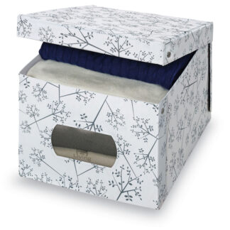 Scatola salvaspazio Scatola salvaspazio Domoliving 916050 BON TON con oblò Bianco e Grigio (ord.min.1.00 unità)