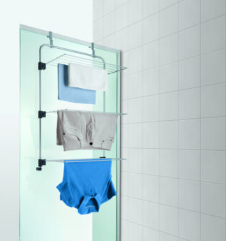 Stendibiancheria Stendibiancheria Metaltex 40 60 62 Gale Box doccia 3 griglie Silver (ord.min.1.00 unità)