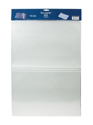 Porta menù Vermes MC TIA4 SECURIT set 10 inserti doppi A4 Trasparente Porta menù (ord.min.1.00unità)