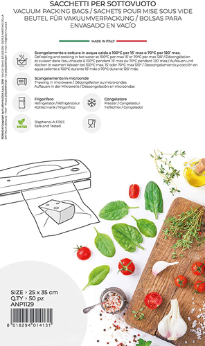 Sacchetti sottovuoto Sacchetti sottovuoto Magic Vac ANP1129 SENZA ETICHETTA BPA Free 25x35 (ord.min.1.00 unità)