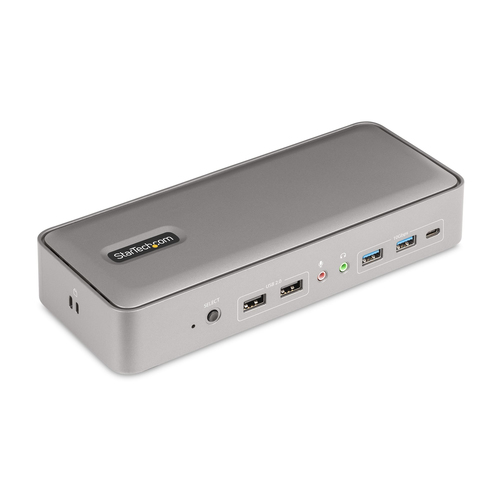 Kvm switch Kvm switch Startech.Com 129UE USBC KVM DOCK Docking Station USB C Grey (ord.min.1.00 unità)
