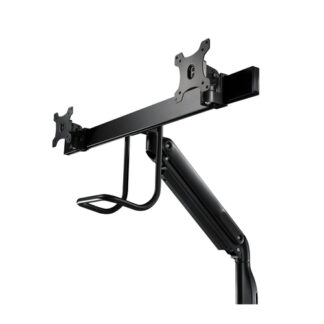 Supporto monitor TV scrivania V7 DM1HDD Dual display Black Supporto monitor TV scrivania (ord.min.1.00unità)