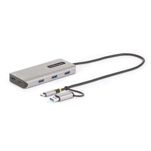 Hub multiporta HUB Startech.Com 167B USBC MULTIPORT Docking station USB C Silver (ord.min.1.00 unità)