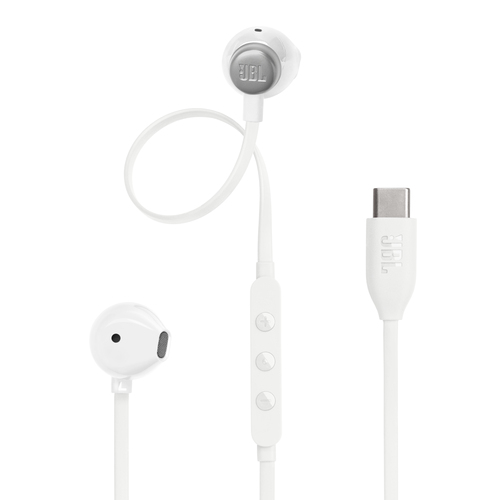 Auricolari microfono filo Auricolari microfono filo Jbl JBLT305WHT TUNE 305C White (ord.min.1.00 unità)