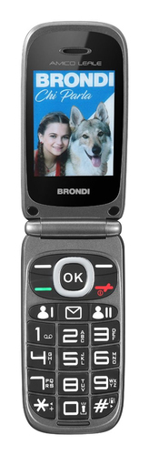 Cellulare Cellulare Brondi 10281040 AMICO Leale Black metal (ord.min.1.00 unità)