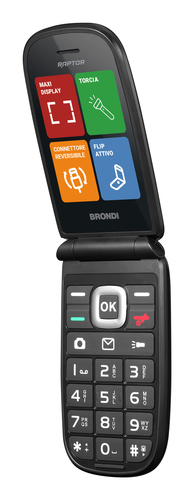 Cellulare Cellulare Brondi 10281060 RAPTOR Black metal (ord.min.1.00 unità)