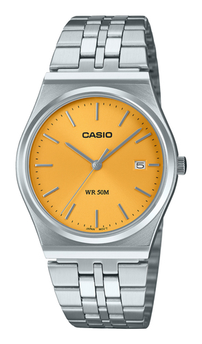 Orologio polso Orologio Casio MTP B145D 9AVEF TIMELESS Silver e Giallo (ord.min.1.00 unità)