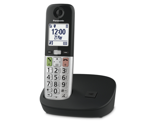 Cordless Cordless Panasonic KX TGU410EXB Black e Silver (ord.min.1.00 unità)