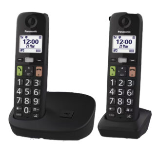 Cordless Cordless Panasonic KX TGU112EXB Black (ord.min.1.00 unità)