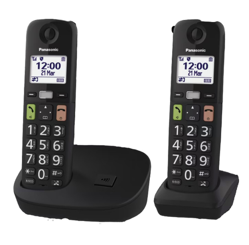 Cordless Cordless Panasonic KX TGU112EXB Black (ord.min.1.00 unità)