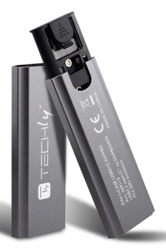Box esterno hard disk Box esterno hard disk Techly I CASE USB31C NVME2 USB 3.2 NVMe Grey (ord.min.1.00 unità)
