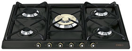 Piano cottura gas Piano cottura gas Smeg CORTINA SR775AO Black (ord.min.1.00 unità)