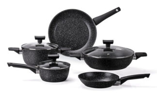 Batteria pentole Batteria pentole Moneta A01A176508 MAGNOLIA Stone black (ord.min.1.00 unità)