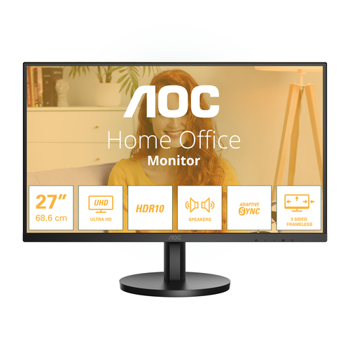 Monitor Monitor Aoc U27B3A BASIC Black (ord.min.1.00 unità)