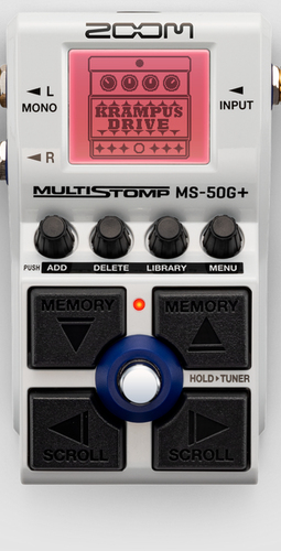Multieffetto chitarra Multieffetto chitarra Zoom MULTISTOMP MS 50G+ White (ord.min.1.00 unità)