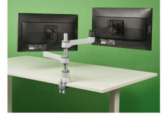Supporto monitor TV scrivania Supporto monitor TV scrivania R go Tools RGOVLZE4TWSI ZEPHER Double Si (ord.min.1.00 unità)