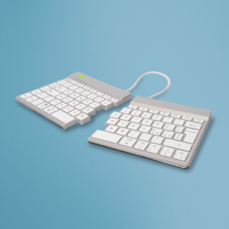 Tastiera computer Tastiera computer R go Tools RGOSBITWLWH BREAK Split White e Silver (ord.min.1.00 unità)