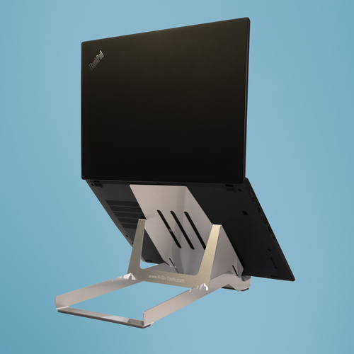 Supporto notebook Supporto notebook R go Tools RGORIBASI RISER Basic Silver (ord.min.1.00 unità)