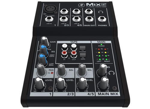 Mixer disc jockey Mixer disc jockey Mackie MIX5 MIX SERIES 5 Black (ord.min.1.00 unità)