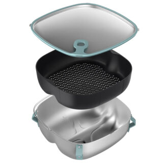 Kit accessori friggitrice Kit accessori Philips HD9960 00 2in1 Black e Silver (ord.min.1.00 unità)