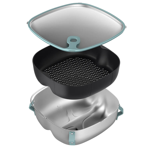 Kit accessori friggitrice Kit accessori Philips HD9960 00 2in1 Black e Silver (ord.min.1.00 unità)