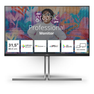 Monitor Monitor Aoc U32U3CV GRAPHIC PRO Black e Gray (ord.min.1.00 unità)