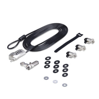 Cavo con lucchetto Cavo con lucchetto Startech.Com 3M4 DESK LOCKING KIT K Slot Gray (ord.min.1.00 unità)